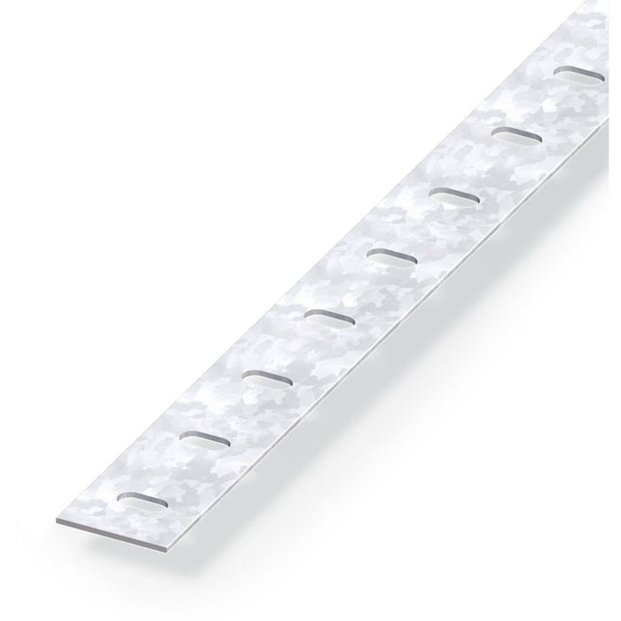 FLAT PROFILE STEEL PERFORATED GALVANIZED 23.5 MM ALFER ALUMINUM