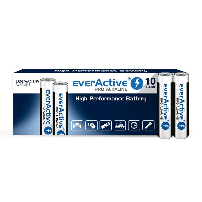 Alkaline batteries everActive Pro Alkaline LR03 AAA - shrink pack - 10 pieces - BatteriesBAL-BAT<<<batteries