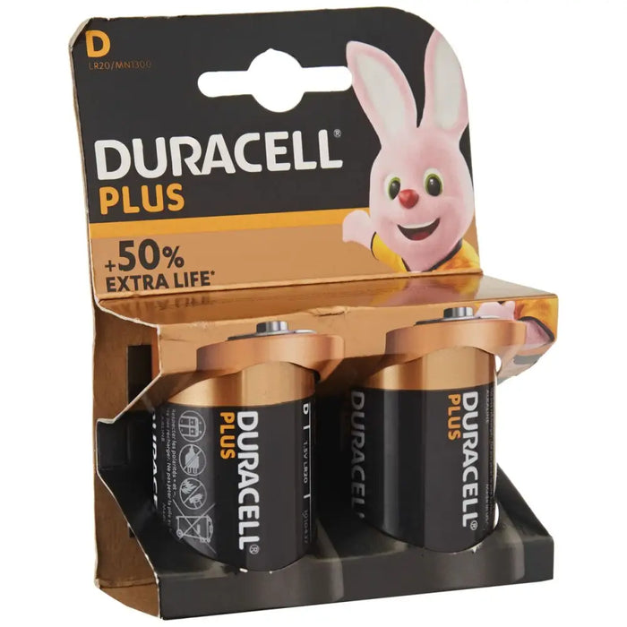 Alkaline Batteries LR20 DURACELL Plus Power D - Електроника Батерии<<<Компютри| Електроника<<<BigBuy&&&Алкални