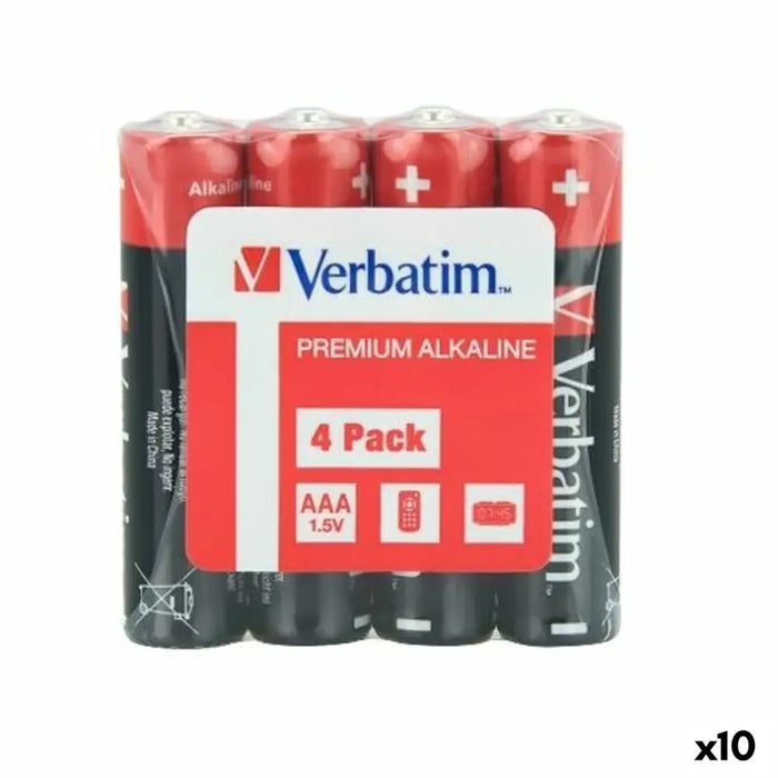 Alkaline Batteries Verbatim 1,5 V LR06 4 Pieces (10 Units) - Електроника Батерии<<<Компютри|