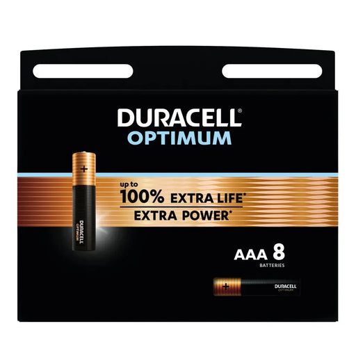 Alkaline battery DURACELL OPTIMUM MX2400 LR03 AAA /8 pcs. in blister/ 1.5V - Батерии<<<Батерии и зарядни у-ва<<<ValiAPI