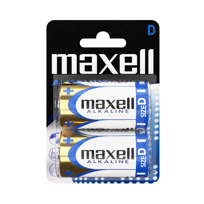 Alkaline battery MAXELL LR20 /2 pcs. in packaging/ 1.5V - Батерии<<<Батерии и зарядни у-ва<<<ValiAPI&&&Алкални