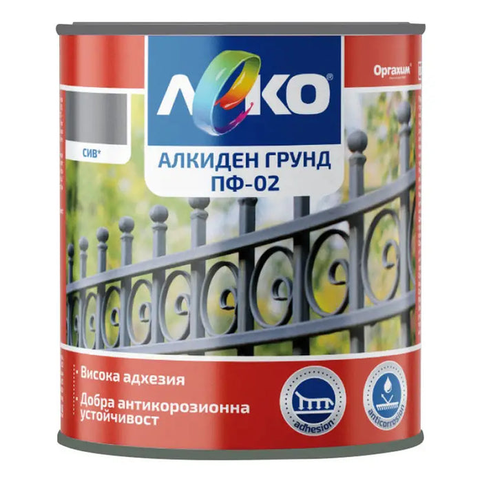ALKYD PRIMER PF-02 LEKO - Грундове<<<Грундове и разредители<<<Бои и лакове<<<Praktiker&&&Грундове за дърво и