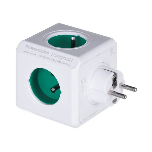 Allocacoc PowerCube Original (E) power extension 5 AC outlet(s) Green,White - Electrical extension cordsLIP-ELE<<<Slats