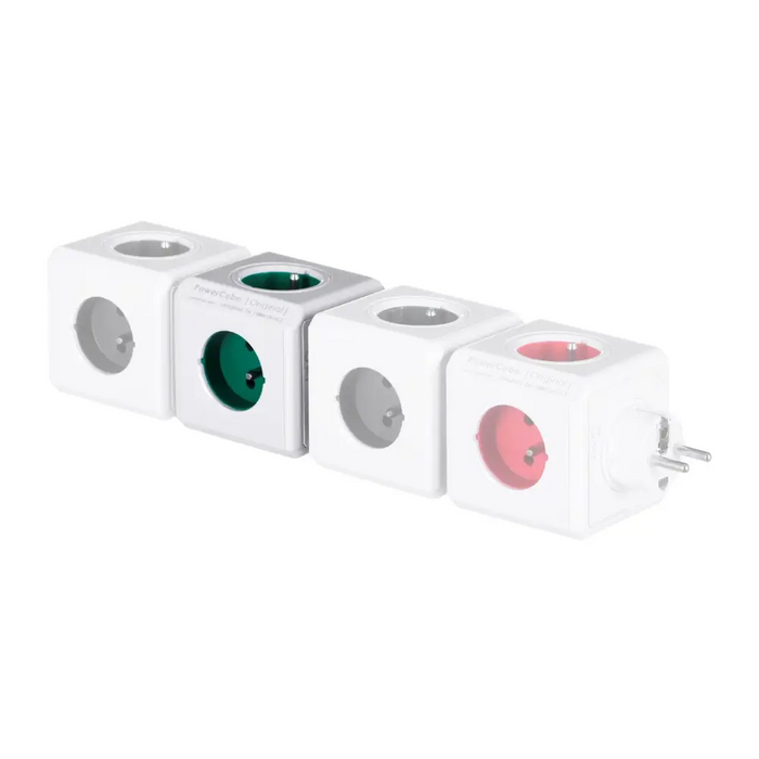 Allocacoc PowerCube Original (E) power extension 5 AC outlet(s) Green,White - Electrical extension cordsLIP-ELE<<<Slats