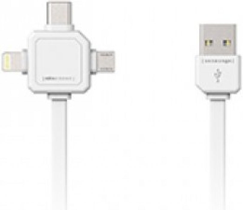 Cable Allocacoc 9003WT USB type-C, Apple Lightning, Micro USB