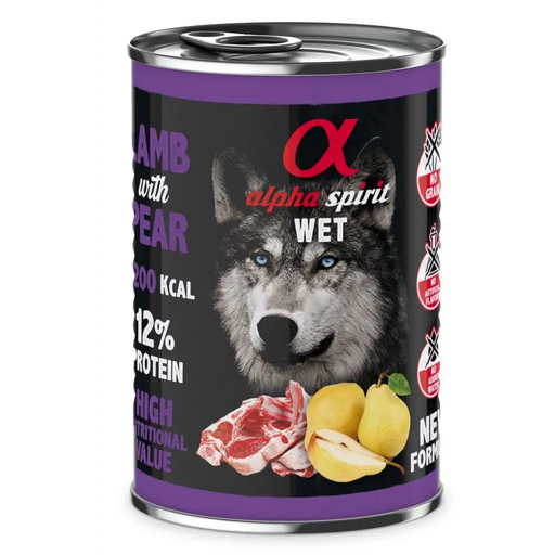 ALPHA SPIRIT WET Lamb with pear - wet dog food - 400g - Wet foodDLP-KAM<<<For the dogDLP<<<ActionPL