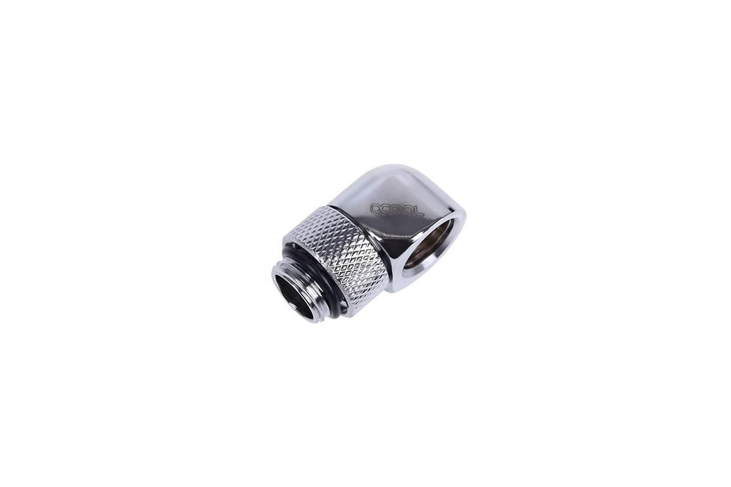 Alphacool HF L-connector, Swivel, G1/4 male to G1/4 female thread, Silver
