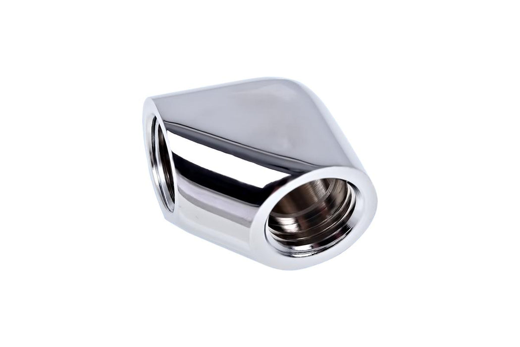 Rotating L-connector Alphacool Eiszapfen, G1/4 AG auf G1/4 IG, Silver
