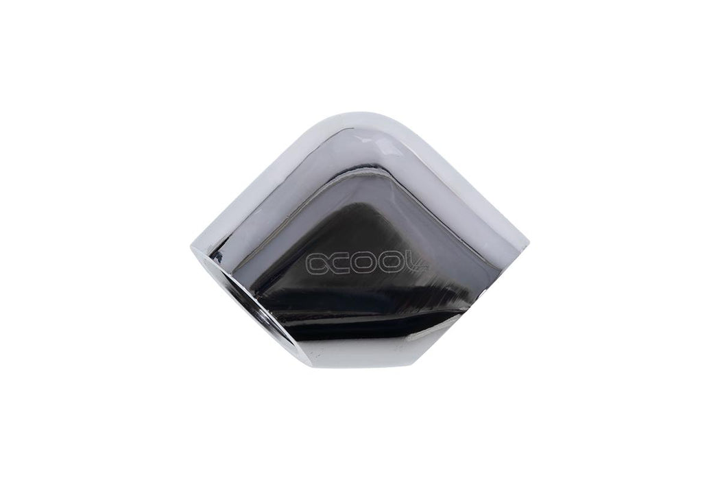 Rotating L-connector Alphacool Eiszapfen, G1/4 AG auf G1/4 IG, Silver