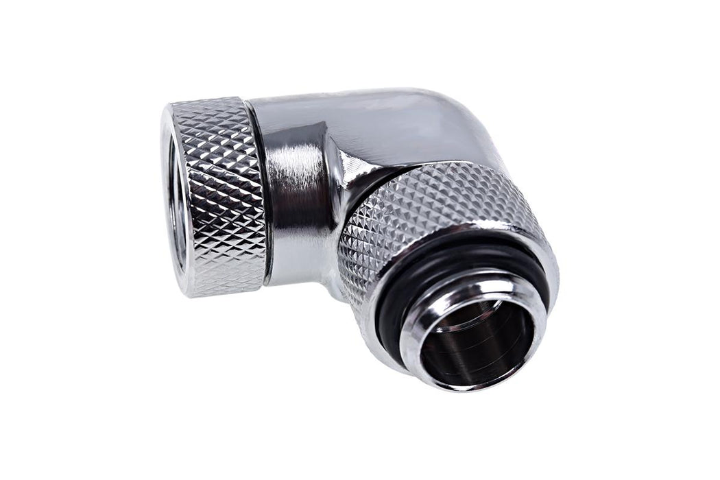 Angle adapter Alphacool Eiszapfen, 90°, G1/4 external to G1/4 internal thread, Silver