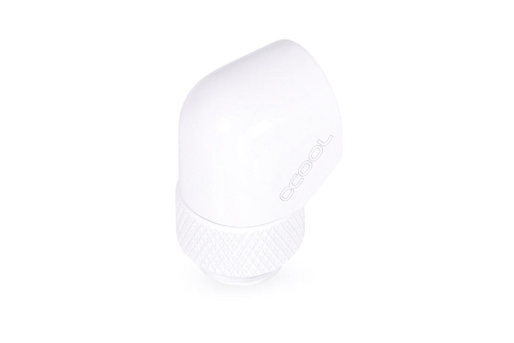 Rotating L-connector Alphacool Eiszapfen, G1/4 AG auf G1/4 IG, White