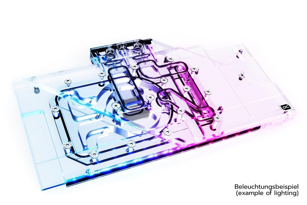 Water block for video card Alphacool Eisblock Aurora Acryl GPX-A Radeon RX 6800/6800XT Strix/TUF with Backplate