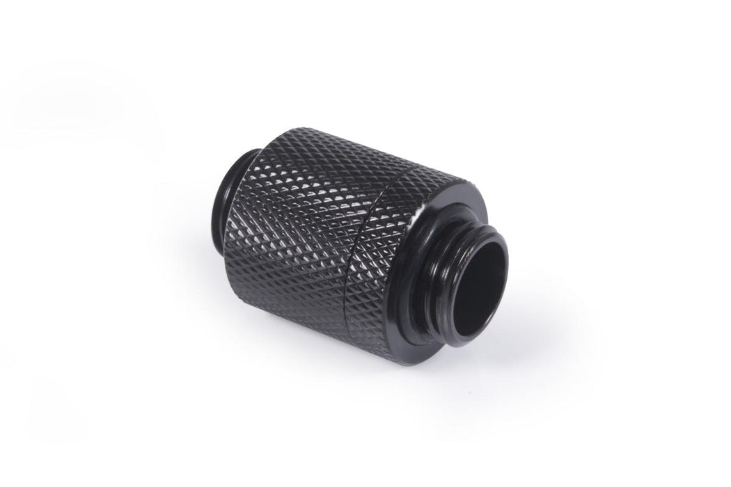 D-Plug Alphacool ES, 20mm, G1/4 AG auf G1/4 AG, Black mat