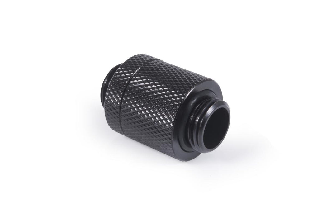 D-Plug Alphacool ES, 20mm, G1/4 AG auf G1/4 AG, Black mat