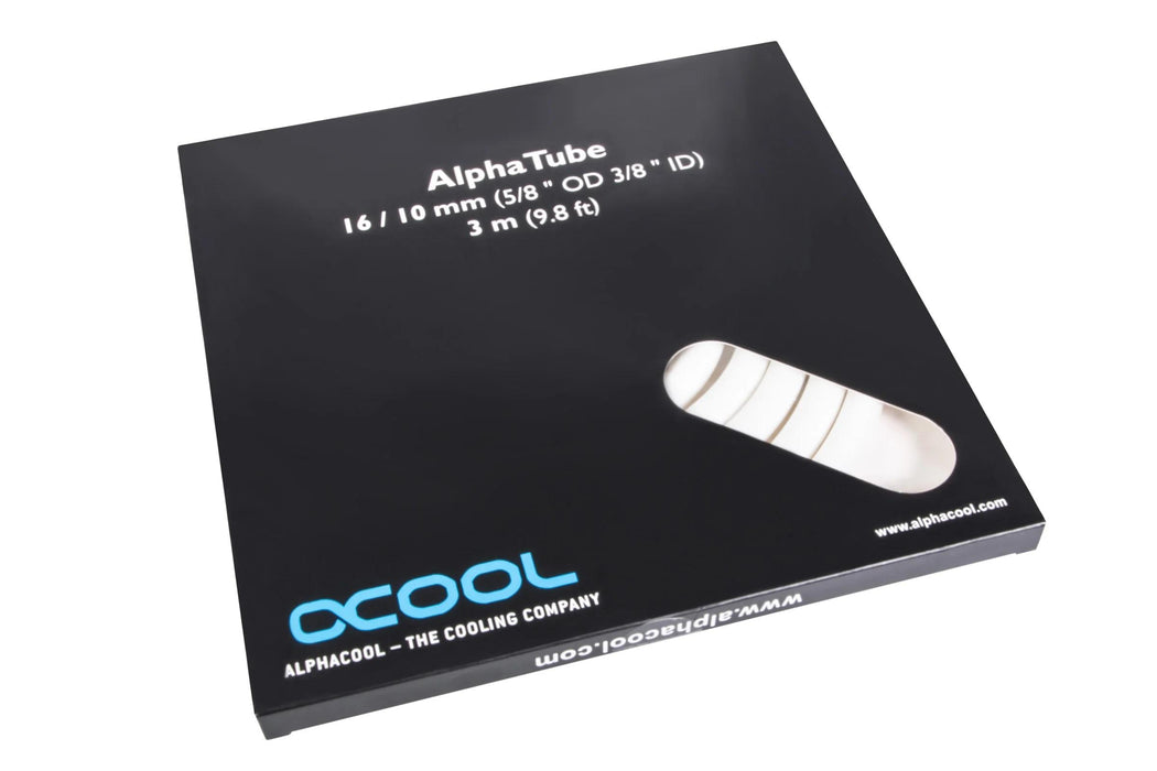 Tube Alphacool AlphaTube HF, 16/10 (3/8"ID), UV, 3m, White, Retailbox