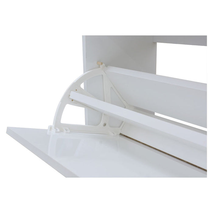 SHOE CABINET WITH 2 DOORS WHITE GLOSS 64X26X83 CM. ALPI