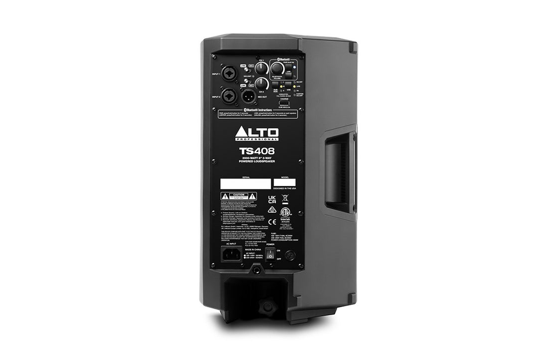 Alto TS 408 - 2000-watt 12-inch 8-way powered loudspeaker with Bluetooth®, DSP and app control