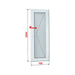 ALUMINUM BATHROOM DOOR WITH MATTED GLASS PROFILINK 70X200 CM. RIGHT - Врати<<<Врати и обков<<<Строителни