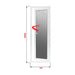 ALUMINUM BATHROOM DOOR WITH MIRROR AND THERMAL PANEL PROFILINK 70X200 CM. LEFT - Врати<<<Врати и обков<<<Строителни