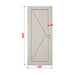 ALUMINUM DOOR WITH THERMAL INSULATION PANEL PROFILINK 80X200 CM. LEFT - Врати<<<Врати и обков<<<Строителни