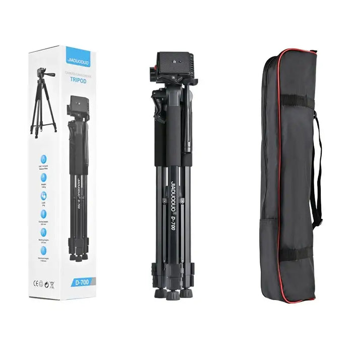 Aluminum photographic tripod with adjustable base - gray - Photo accessories<<<HurtelXML