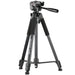 Aluminum photographic tripod with adjustable base - gray - Photo accessories<<<HurtelXML