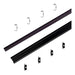 ALUMINUM PROFILE FOR LED STRIP FOR BUILT-IN 2M 24.7X7MM BLACK V-TAC - LED ленти и аксесоари<<<Вътрешно