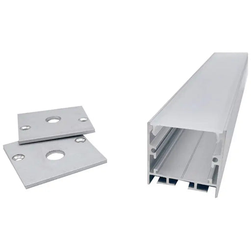 ALUMINUM PROFILE FOR LED STRIP WITH BASE FOR 2 STRIPS 3M D-IL - LED ленти и аксесоари<<<Вътрешно осветление<<<Мебели и