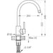 ALVEUS KATI KITCHEN MIXER WHITE - Смесители за кухня<<<Кухня<<<Praktiker&&&Кухненски смесители<<<Кухня<<<Technopolis