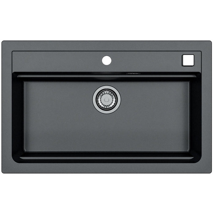 GRANITE KITCHEN SINK ALVEUS ATROX 40 79X50X19.5 CM. BLACK