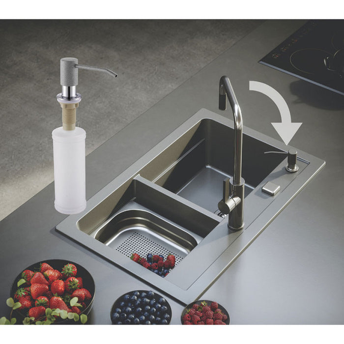 KITCHEN DISPENSER WITH PVC CONTAINER ALVEUS CALLAS WHITE