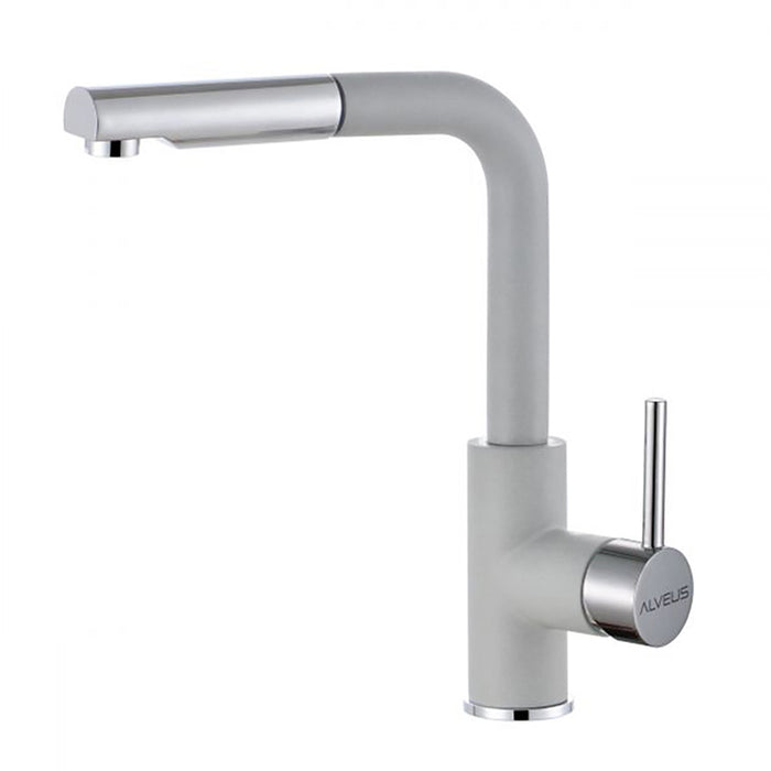 KITCHEN MIXER WITH GRANITE COVER ALVEUS SIROS-P GREY