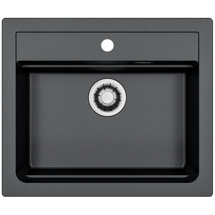 GRANITE KITCHEN SINK ALVEUS ATROX 30 59X50X19.5 CM BLACK
