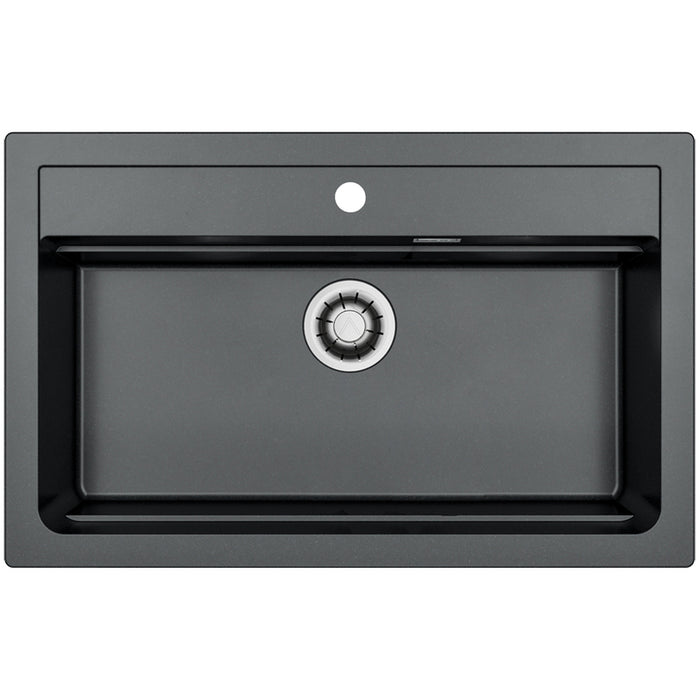 GRANITE KITCHEN SINK ALVEUS ATROX 40 79X50X19.5 CM BLACK