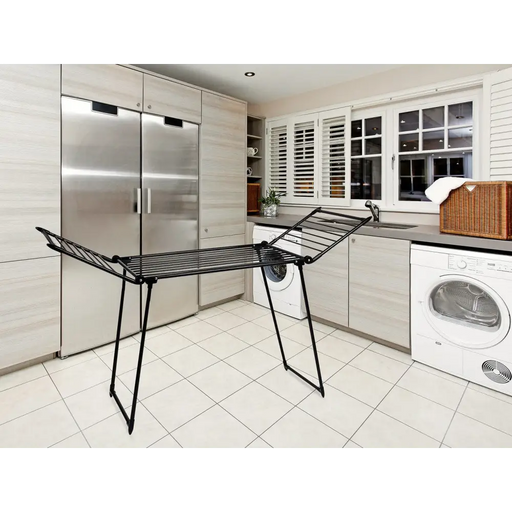 AMALFI foldable laundry drying rack black - Bathroom and stand clothes dryerAGD-SUL<<<Home Appliance