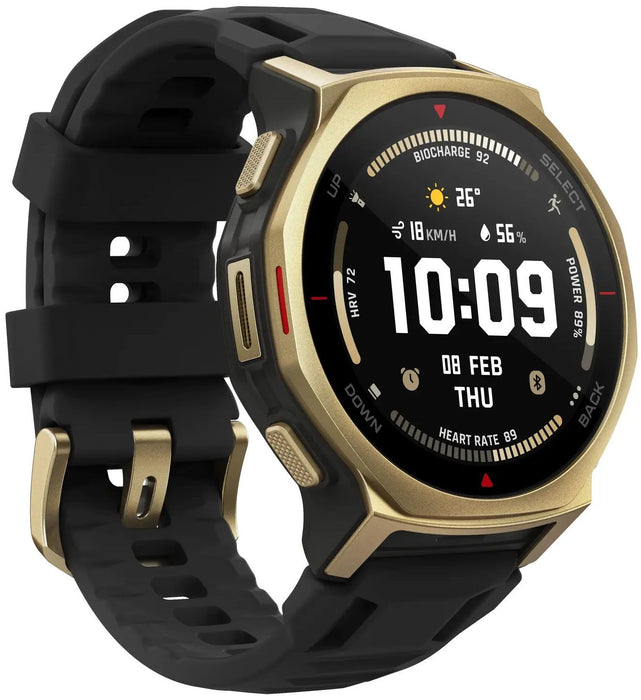 Amazfit T-Rex 3 Pro NFC, 44mm with Silicone Strap, Black Gold EU W2548GL1N