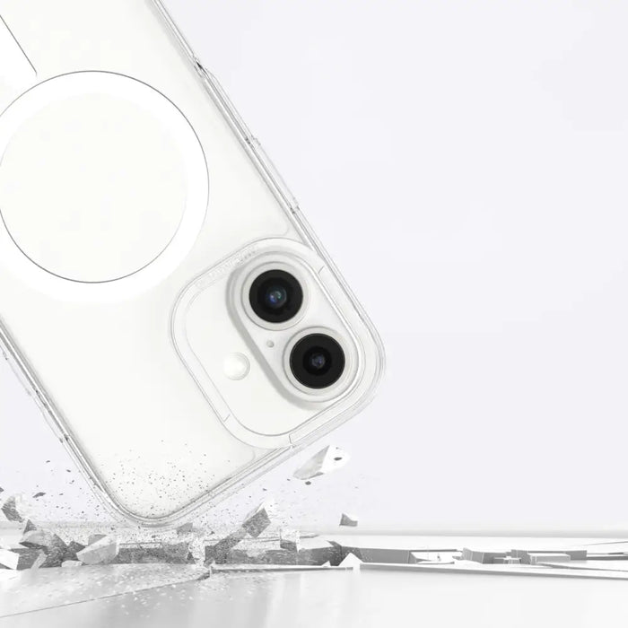 AmazingThing Minimal Mag Case with Magnetic Ring for iPhone 16 Plus - Transparent - Cell phone cases