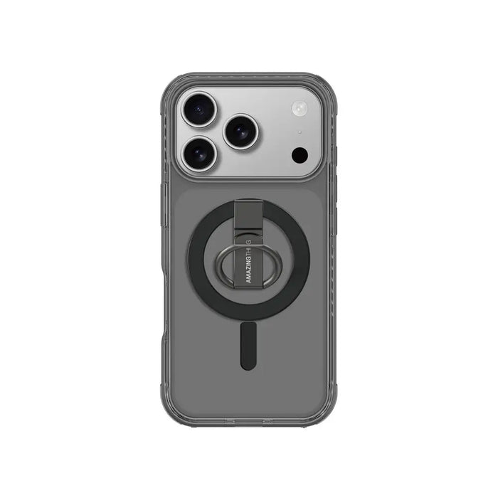 AmazingThing Titan Pro Grip Ring Set Case for iPhone 17 Pro Compatible with MagSafe - Black - Cell phone cases
