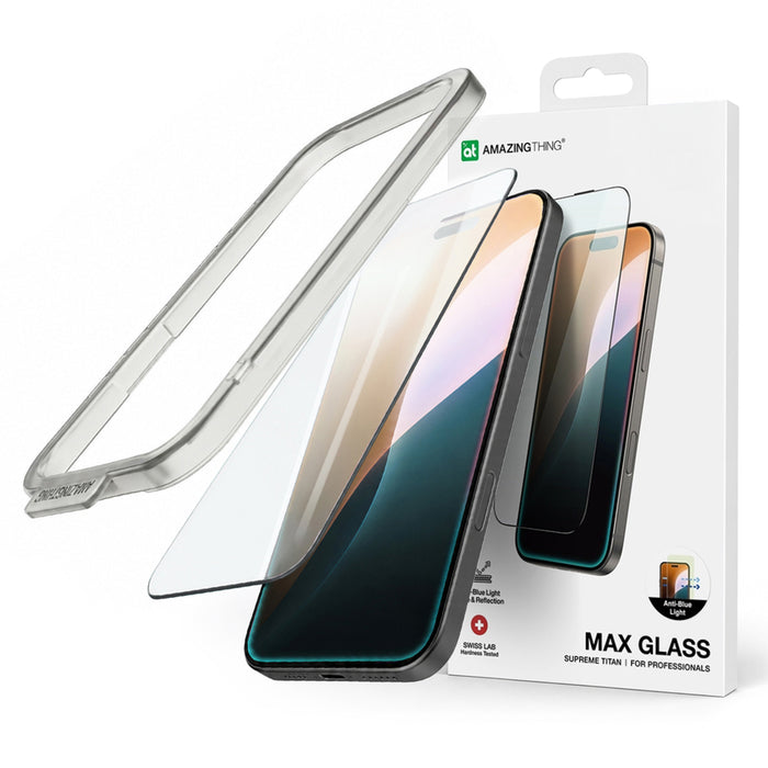 AmazingThing Titan Max Tempered Glass for iPhone 16