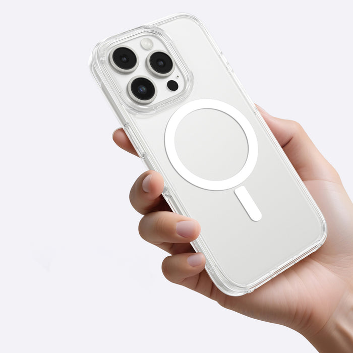 AmazingThing Minimal Mag Case with Magnetic Ring for iPhone 16 Pro Max - Transparent