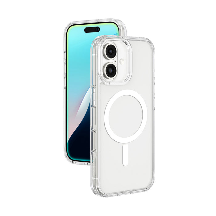 AmazingThing Minimal Mag Case with Magnetic Ring for iPhone 16 - Transparent