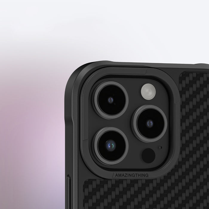 AmazingThing Titan Max Case with 1500D Aramid Fibers for iPhone 16 Pro - Black