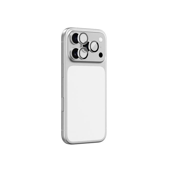 AmazingThing Sapphire Camera Glass for iPhone 17 Pro / Pro Max - with Silver Frame