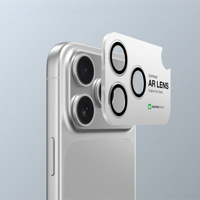 AmazingThing Sapphire Camera Glass for iPhone 17 Pro / Pro Max - with Black Frame