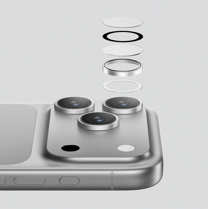 AmazingThing Sapphire Camera Glass for iPhone 17 Pro / Pro Max - with Black Frame