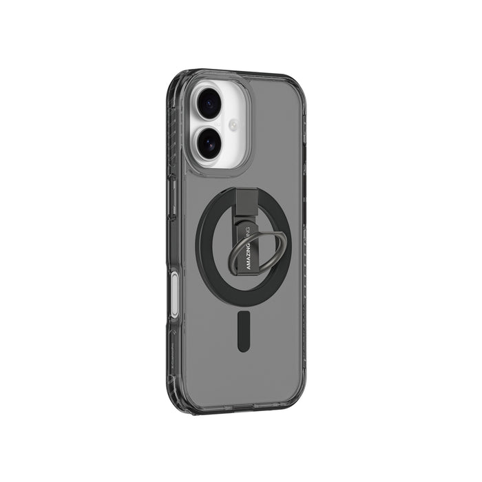 AmazingThing Titan Pro Grip Ring Set Case for iPhone 17 Compatible with MagSafe - Black