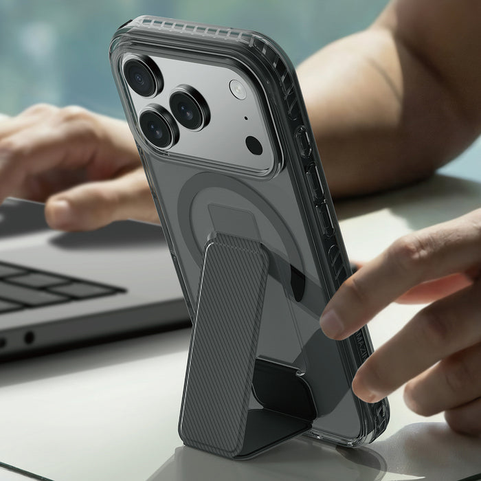 AmazingThing Titan Pro Holder Case for iPhone 17 Pro Max Compatible with MagSafe - Black