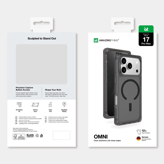 AmazingThing Omni Case for iPhone 17 Pro MagSafe Compatible - Black