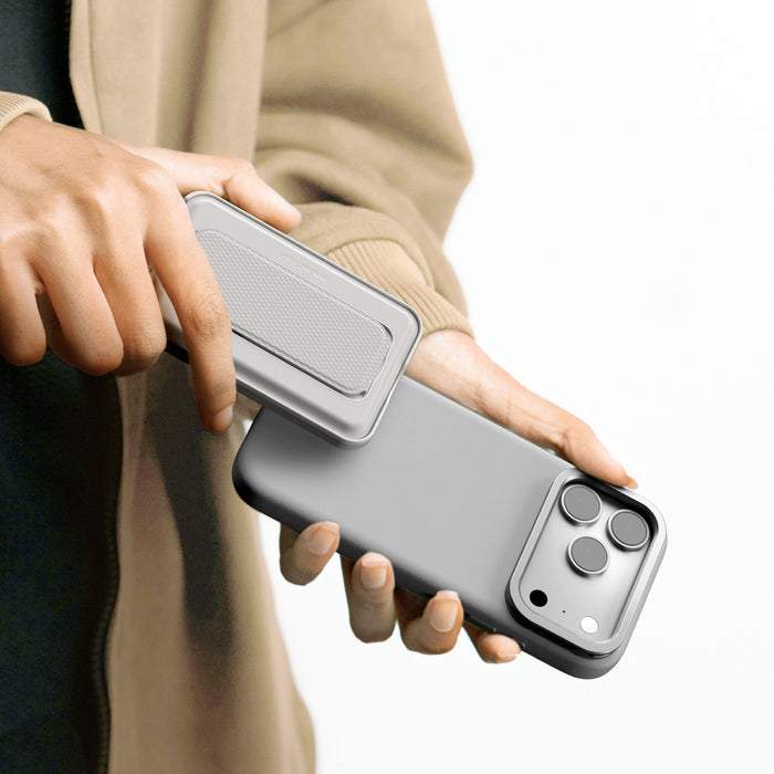 AmazingThing Glamour iPhone 17 Pro Max Case with Stand, MagSafe Compatible - Gray